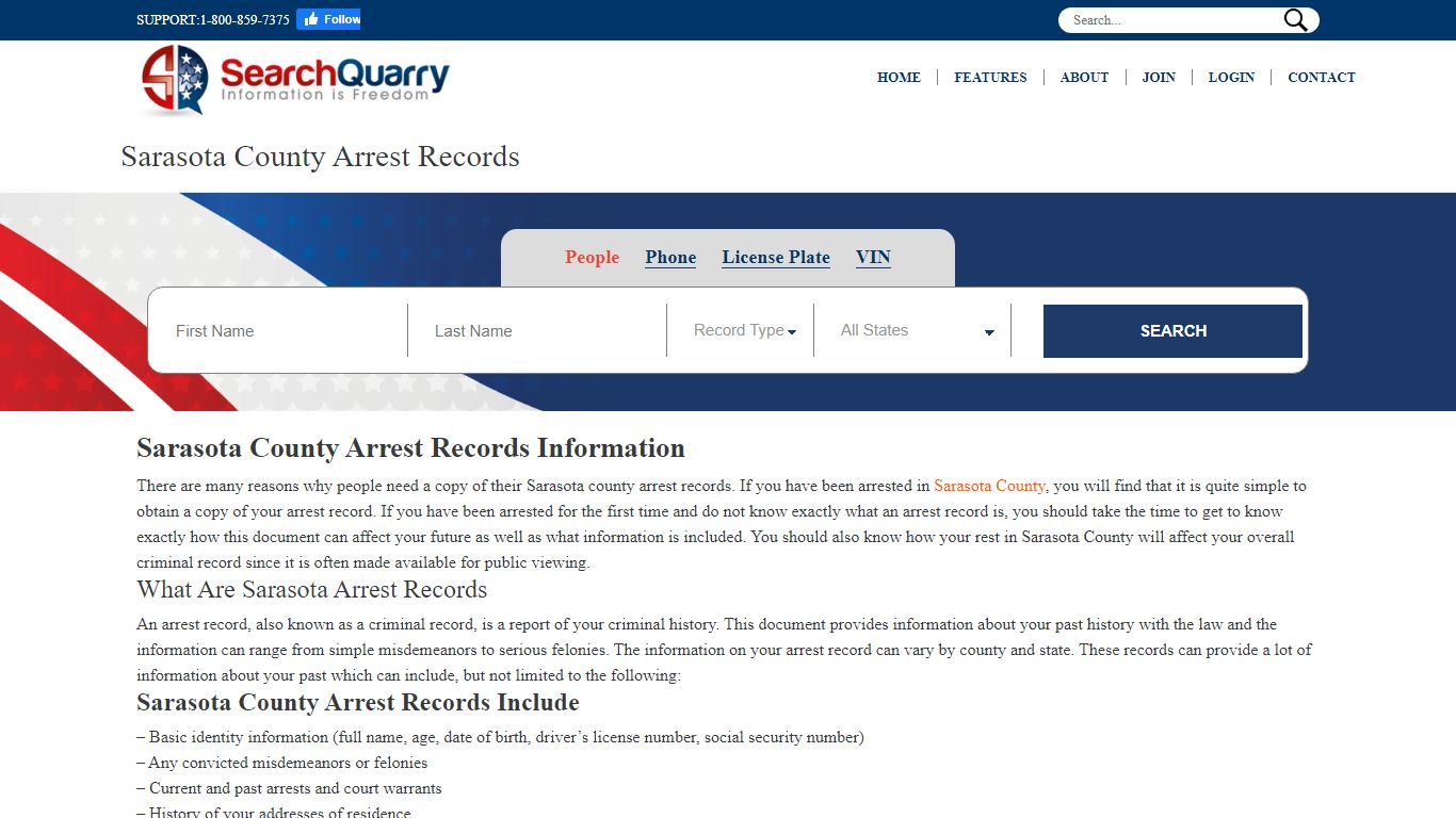 Free Sarasota County Arrest Records | Enter a Name to View Arrest Records